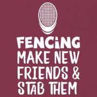 Fencing Make New Friends And Stab Them Fencing 16oz Travel Tumbler