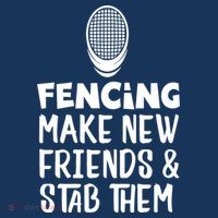 Fencing Make New Friends And Stab Them Fencing Zip Tote Bag