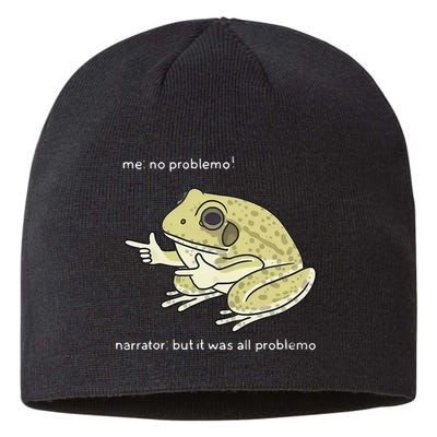 Frog Me No Problemo Narrator But It Was All Problemo Sustainable Beanie