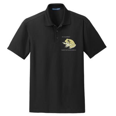 Frog Me No Problemo Narrator But It Was All Problemo Dry Zone Grid Polo