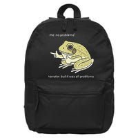 Frog Me No Problemo Narrator But It Was All Problemo 16 in Basic Backpack