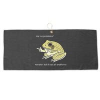Frog Me No Problemo Narrator But It Was All Problemo Large Microfiber Waffle Golf Towel
