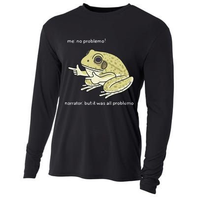 Frog Me No Problemo Narrator But It Was All Problemo Cooling Performance Long Sleeve Crew