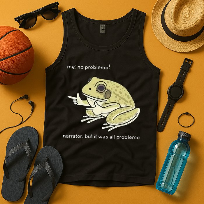 Frog Me No Problemo Narrator But It Was All Problemo Tank Top