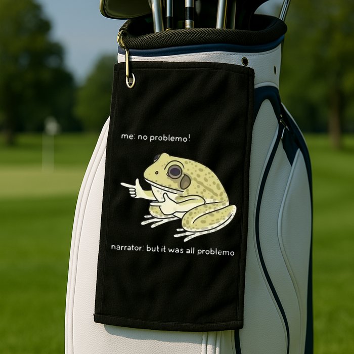 Frog Me No Problemo Narrator But It Was All Problemo Golf Towel