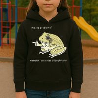Frog Me No Problemo Narrator But It Was All Problemo Kids Hoodie