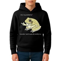 Frog Me No Problemo Narrator But It Was All Problemo Kids Hoodie