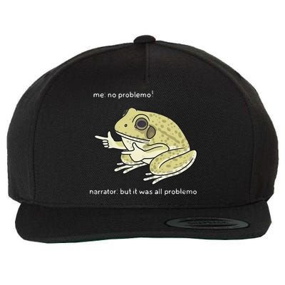 Frog Me No Problemo Narrator But It Was All Problemo Wool Snapback Cap