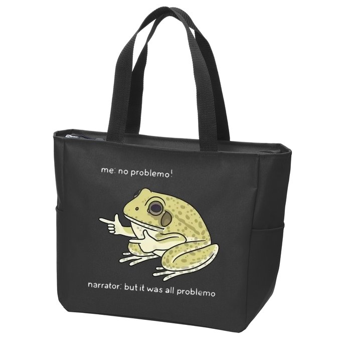 Frog Me No Problemo Narrator But It Was All Problemo Zip Tote Bag
