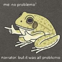 Frog Me No Problemo Narrator But It Was All Problemo Cotton Canvas Backpack