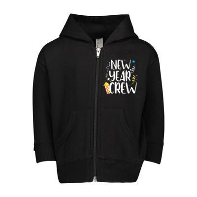 Family Matching New Years Crew New Year Celebration Party Toddler Zip Fleece Hoodie