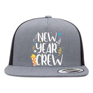 Family Matching New Years Crew New Year Celebration Party Flat Bill Trucker Hat