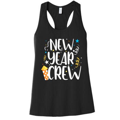 Family Matching New Years Crew New Year Celebration Party Women's Racerback Tank