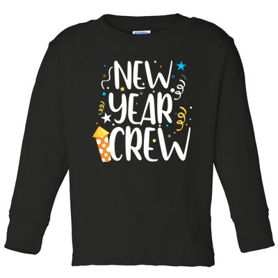 Family Matching New Years Crew New Year Celebration Party Toddler Long Sleeve Shirt