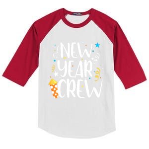 Family Matching New Years Crew New Year Celebration Party Kids Colorblock Raglan Jersey