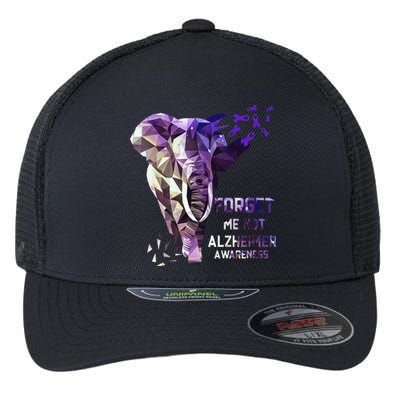 Forget Me Not Alzheimer Awareness Flexfit Unipanel Trucker Cap