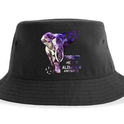 Forget Me Not Alzheimer Awareness Sustainable Bucket Hat