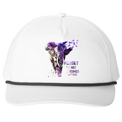 Forget Me Not Alzheimer Awareness Snapback Five-Panel Rope Hat