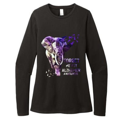 Forget Me Not Alzheimer Awareness Womens CVC Long Sleeve Shirt