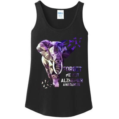 Forget Me Not Alzheimer Awareness Ladies Essential Tank