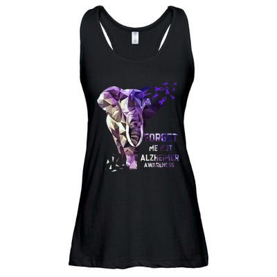 Forget Me Not Alzheimer Awareness Ladies Essential Flowy Tank