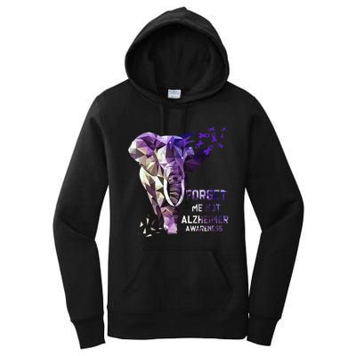 Forget Me Not Alzheimer Awareness Women's Pullover Hoodie