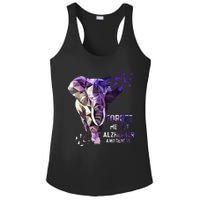 Forget Me Not Alzheimer Awareness Ladies PosiCharge Competitor Racerback Tank