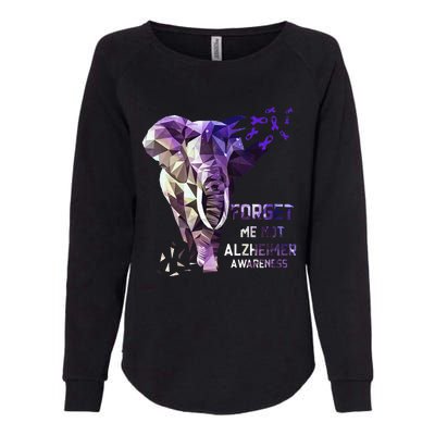 Forget Me Not Alzheimer Awareness Womens California Wash Sweatshirt