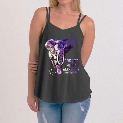 Forget Me Not Alzheimer Awareness Women's Strappy Tank