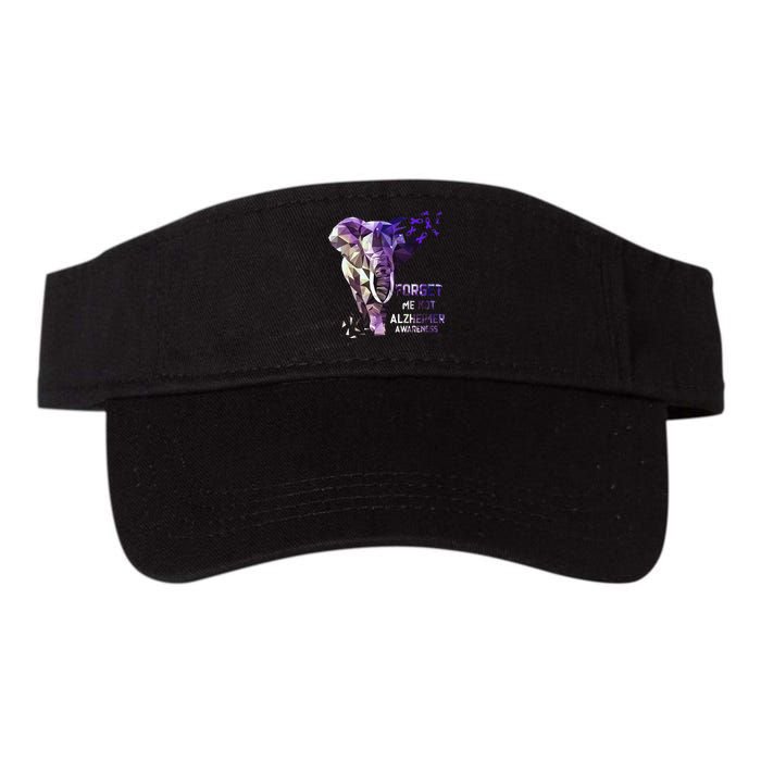 Forget Me Not Alzheimer Awareness Valucap Bio-Washed Visor