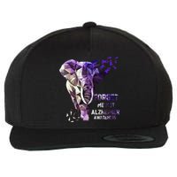 Forget Me Not Alzheimer Awareness Wool Snapback Cap