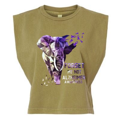 Forget Me Not Alzheimer Awareness Garment-Dyed Women's Muscle Tee