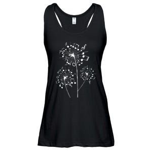 Funny Music Notes Gift For Men Women Cool Dandelion Flower Ladies Essential Flowy Tank