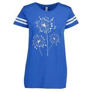 Funny Music Notes Gift For Men Women Cool Dandelion Flower Enza Ladies Jersey Football T-Shirt