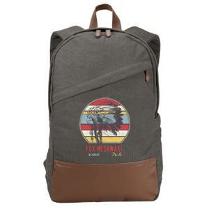 Fox Meskwaki Native American Indian Tribe Respect Pride Sun Gift Cotton Canvas Backpack