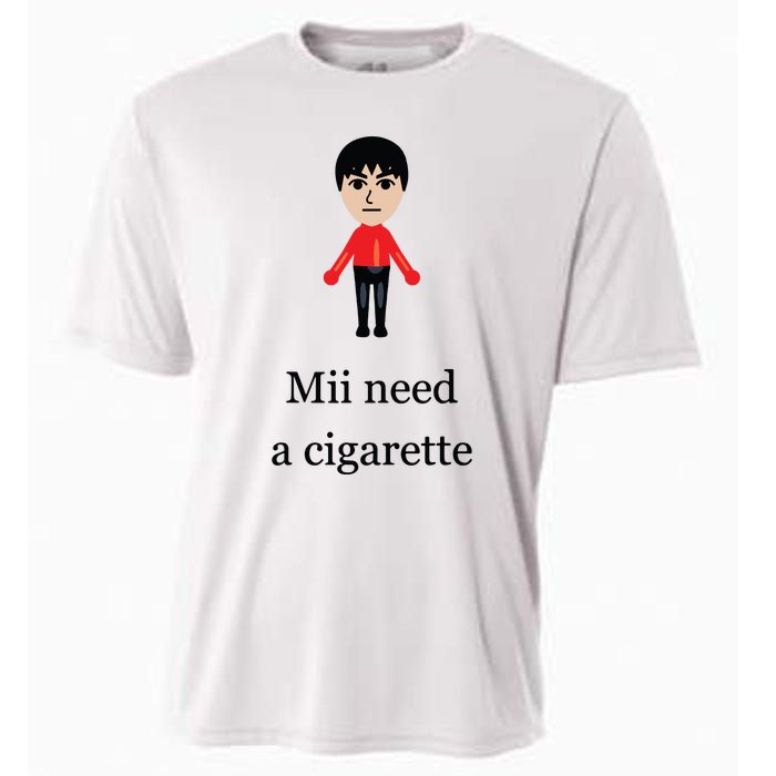 Funny Mii Need A Cigarette Cooling Performance Crew T-Shirt