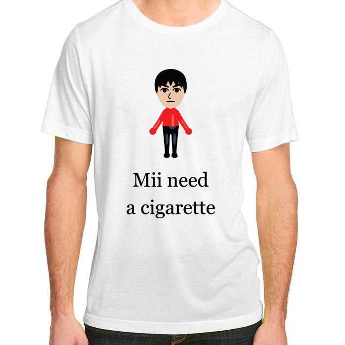 Funny Mii Need A Cigarette Adult ChromaSoft Performance T-Shirt