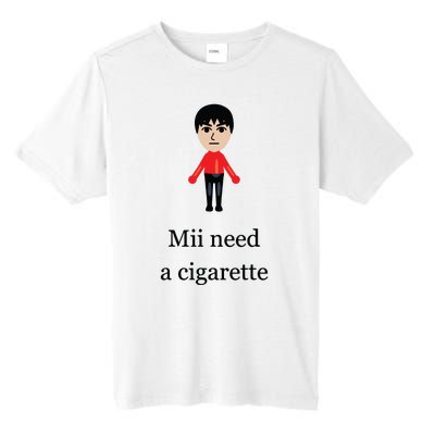 Funny Mii Need A Cigarette Tall Fusion ChromaSoft Performance T-Shirt