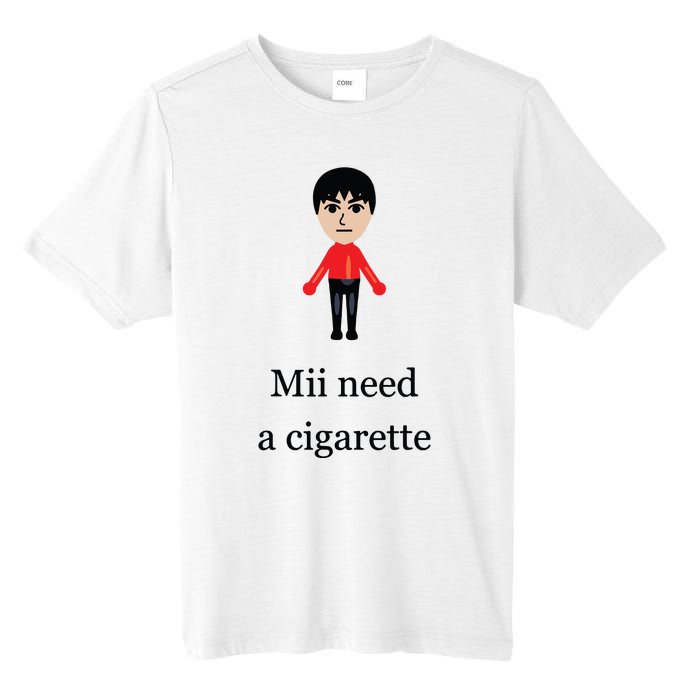 Funny Mii Need A Cigarette Tall Fusion ChromaSoft Performance T-Shirt