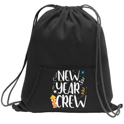 Family Matching New Years Crew New Year Celebration Party Sweatshirt Cinch Pack Bag