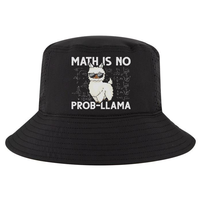 Funny Math Nerd Geek Llama Animal Alpaca Mathematician Math Cool Comfort Performance Bucket Hat
