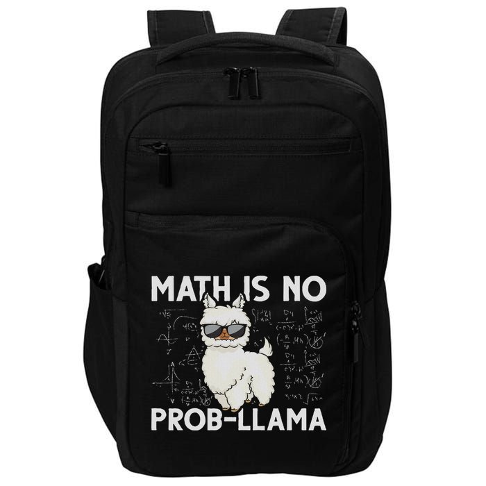 Funny Math Nerd Geek Llama Animal Alpaca Mathematician Math Impact Tech Backpack