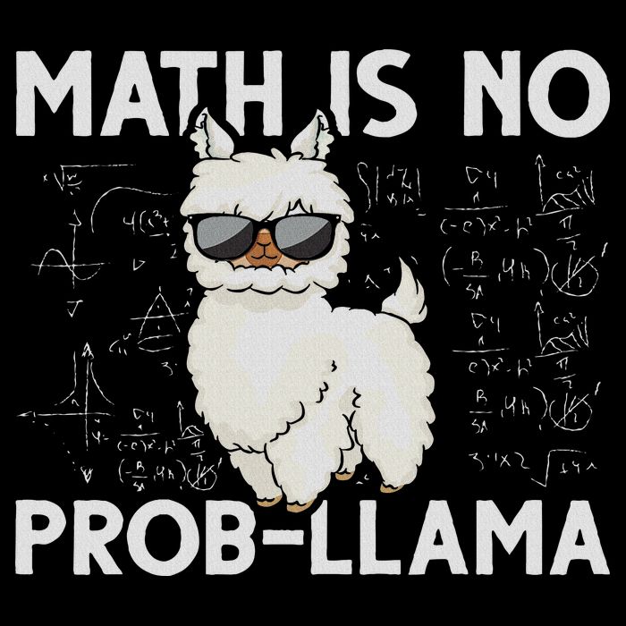 Funny Math Nerd Geek Llama Animal Alpaca Mathematician Math Daily Commute Backpack