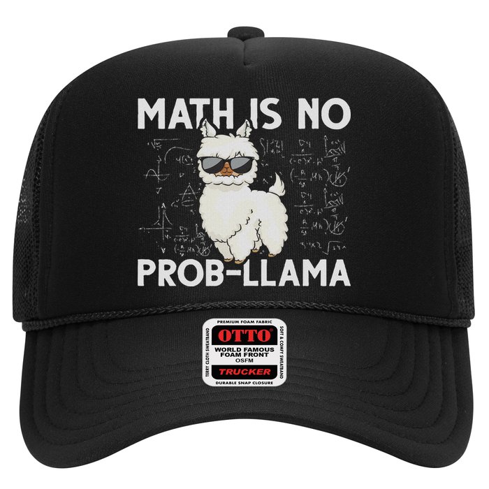 Funny Math Nerd Geek Llama Animal Alpaca Mathematician Math Trucker Hat