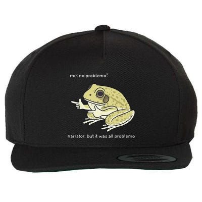 Frog Me No Problemo Narrator But It Was All Problemo Wool Snapback Cap