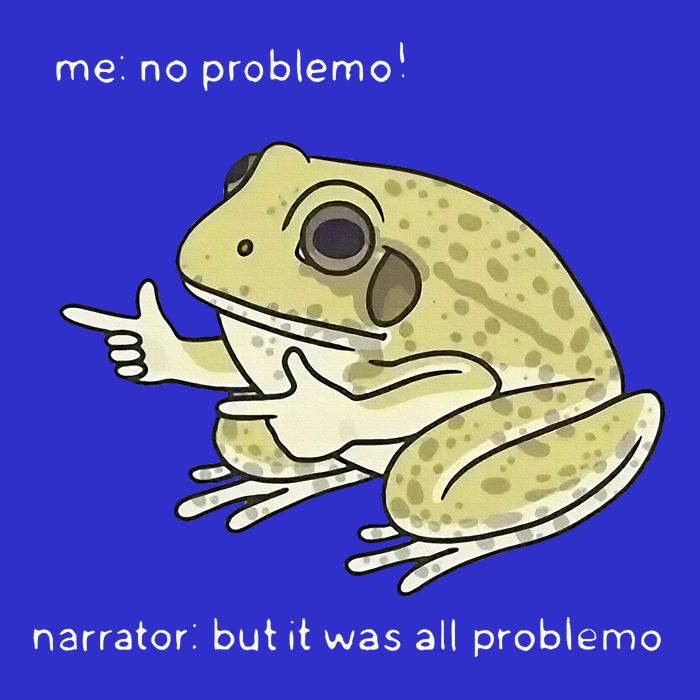 Frog Me No Problemo Narrator But It Was All Problemo Full-Length Apron With Pockets