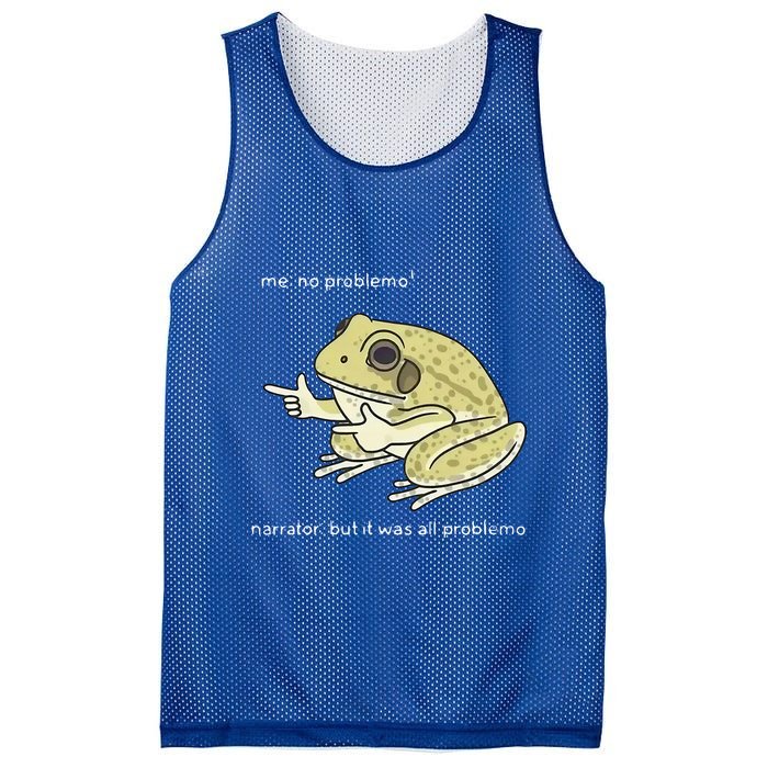 Frog Me No Problemo Narrator But It Was All Problemo Mesh Reversible Basketball Jersey Tank