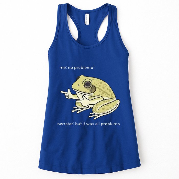 Frog Me No Problemo Narrator But It Was All Problemo Womens Tank Top