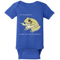 Frog Me No Problemo Narrator But It Was All Problemo Baby Bodysuit