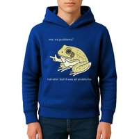 Frog Me No Problemo Narrator But It Was All Problemo Kids Hoodie
